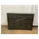 Dark Wood Eight-Drawer Dresser Dark Wood Eight-Drawer Dresser