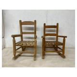 2� Wooden Child�s Rocking Chairs 2� Wooden Child�s Rocking Chairs
