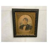 Oval Portrait with Ornate Wooden Frame Oval Portrait with Ornate Wooden Frame