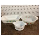 Glasbake Milk Glass Baking Dishes Glasbake Milk Glass Baking Dishes