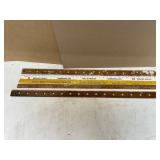 4 Vintage Advertising Rulers 4 Vintage Advertising Rulers