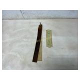 Thermometer and Leather Razor Strop Thermometer and Leather Razor Strop