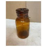 Amber Glass Lightning Jar Amber Glass Lightning Jar