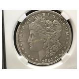 1881 Carson City Morgan Silver Dollar 1881 Carson City Morgan Silver Dollar