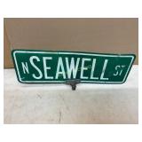 Metal Street Sign �N Seawell St� Metal Street Sign �N Seawell St�