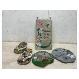 Mosaic and Painted Garden Decorations Mosaic and Painted Garden Decorations