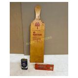 Stirrer, Texaco Oil Can, and Aico Box Stirrer, Texaco Oil Can, and Aico Box