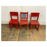 3� Wooden Children�s Chairs 3� Wooden Children�s Chairs