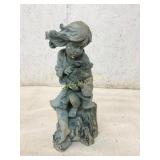 Plastic Figurine of Girl Holding Animal Plastic Figurine of Girl Holding Animal