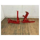 2 Red Metal Implement Mounts 2 Red Metal Implement Mounts