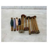 12 Vintage Wooden Spools 12 Vintage Wooden Spools