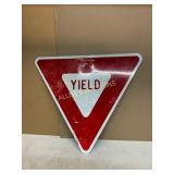 Metal Yield Sign Metal Yield Sign