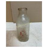 Clear Glass Milk Bottle with Print Clear Glass Milk Bottle with Print