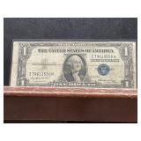 One Dollar Blue Seal Silver Certificate, Series 19 One Dollar Blue Seal Silver Certificate, Series 19