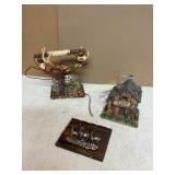 Rustic Decor Phone, Plaque, and Figurine Rustic Decor Phone, Plaque, and Figurine