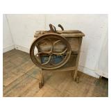 Vintage Wooden Crank Corn Sheller Vintage Wooden Crank Corn Sheller