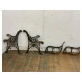 Cast Iron Bench and Sled Frame Cast Iron Bench and Sled Frame