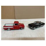 2 Die-Cast Cars: Chevrolet Pickup and Cadillac Cou 2 Die-Cast Cars: Chevrolet Pickup and Cadillac Cou