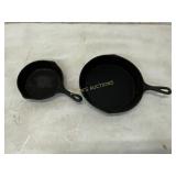 Two Cast Iron Lodge Skillets Two Cast Iron Lodge Skillets