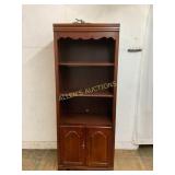 Wooden Bookshelf With Cabinet Storage Wooden Bookshelf With Cabinet Storage