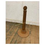 Rustic Metal Post with Circular Base, Rustic Metal Post with Circular Base,