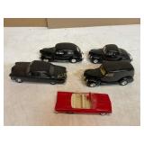 5 Vintage Plastic Model Cars 5 Vintage Plastic Model Cars