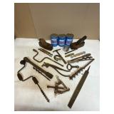 Vintage Tools with Grease Cans Vintage Tools with Grease Cans