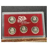 2001ï¿½ 50 State Quarters Silver Proof Set
