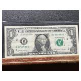 2017 $1 Star Note With Binary Serial Number