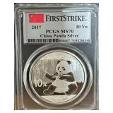 2017 First Strikeï¿½ China Silver Panda Coin