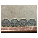 1936-1939 Washington Silver Quarters