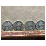 4ï¿½ Washington Silver Quarters