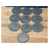 10 Eisenhower Dollars