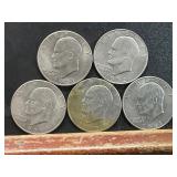 Five Eisenhower Dollars (1971-1972)