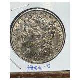AU 1896-O Morgan Silver Dollar