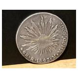 1843 Mexican Silver Coin