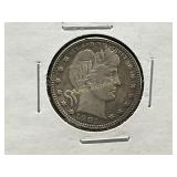 1901-S Barber Silver Quarter