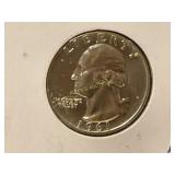1961 Washington Silver Proof Quarter