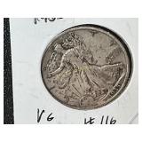 1935 Silver Walking Liberty Half Dollar