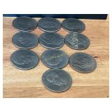 10 Eisenhower Bicentennial Dollars