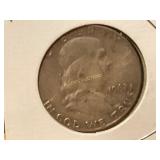1962 D Franklin Silver Half Dollar