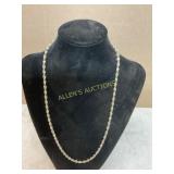 Sterling Rope Chain Necklace