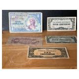 Military Payment and Japanese Notes