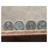 3 Washington Silver Quarters