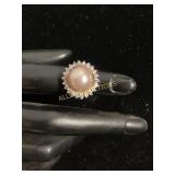 Sterling Silver Ring withï¿½ Accents