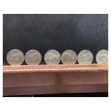 6 Kennedy Half Dollars 40% Silver Coins