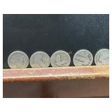 5 Standing Liberty Quarters, 90% Silver