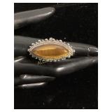 Sterling Silver Ring with Gemstone