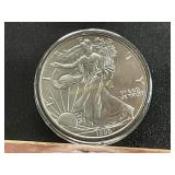 1999 American Silver Eagle Coin in Capsule