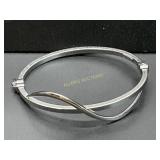 Sterling Silver Hinged Bangle Bracelet